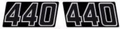 1974 Arctic Cat El-Tigre 440 Hood Decals