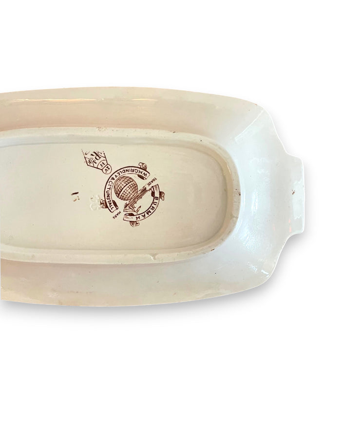 19th Century, WH Grindley & Co. Tunstall Dish