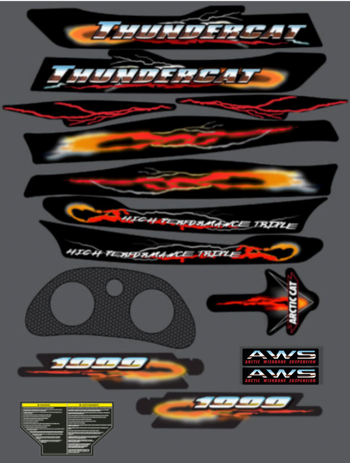 2001 Arctic Cat Thundercat Decal Kit