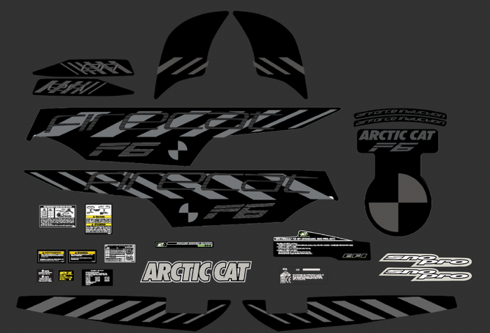 2004 F6 Firecat Arctic Cat Decal Kit