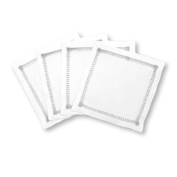 Aix Coasters - Silver-Julia B. Casa
