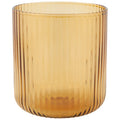 Fluted Glass 12 oz - Amber - Nested Designs