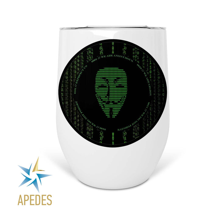 Anonymous Stainless Steel Stemless Wine Cup 12 OZ - Apedes Flags And Banners
