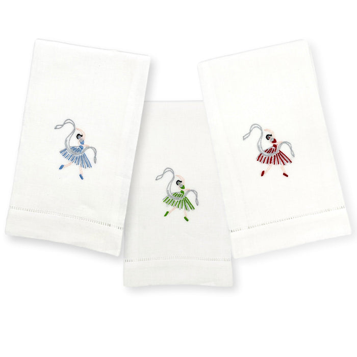 Ballerina Guest Towel - Green-Julia B. Casa