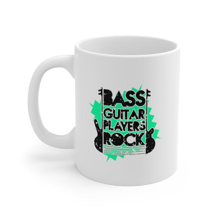 Bass Guitar Players Rock Mug 11oz/15oz Musician Gift Unisex Shipping Included
