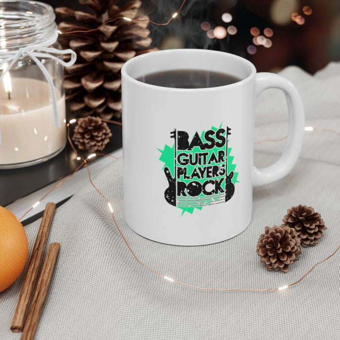 Bass Guitar Players Rock Mug 11oz/15oz Musician Gift Unisex Shipping Included