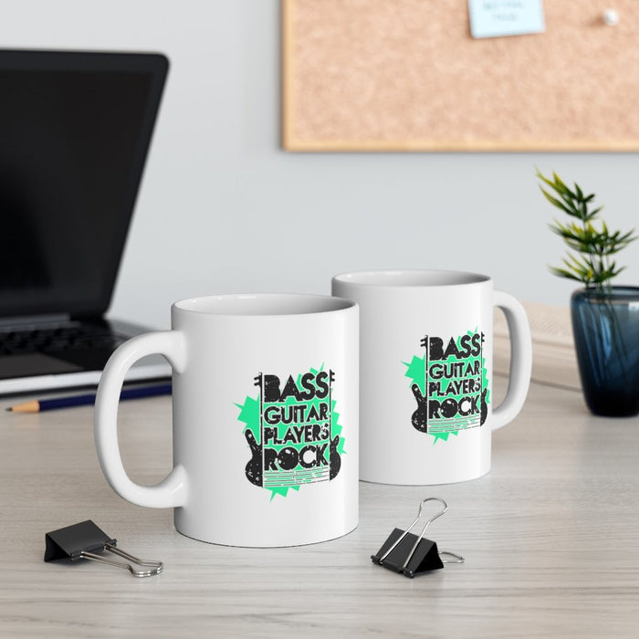 Bass Guitar Players Rock Mug 11oz/15oz Musician Gift Unisex Shipping Included