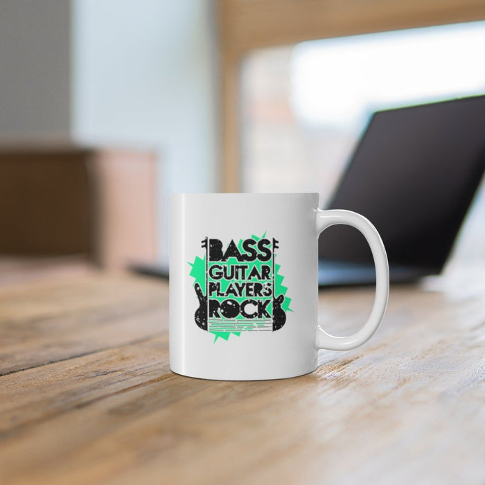 Bass Guitar Players Rock Mug 11oz/15oz Musician Gift Unisex Shipping Included