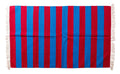 Blue and Red Striped Dhurrie RU192