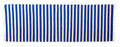 Blue and White Striped Dhurrie Runner RU191