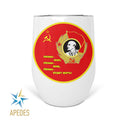 Born in USSR Stainless Steel Stemless Wine Cup 12 OZ - Apedes Flags And Banners