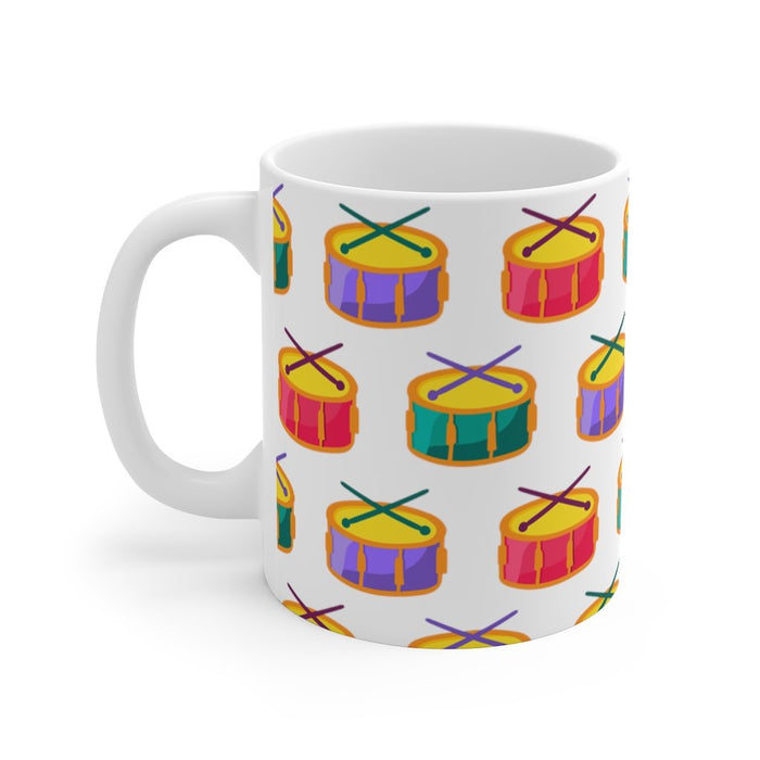 Brightly Colored Snare Drums Mug 11oz/15oz Musician Gift Unisex Shipping Included