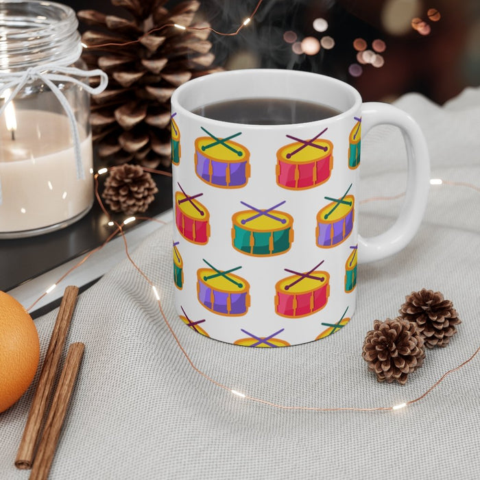 Brightly Colored Snare Drums Mug 11oz/15oz Musician Gift Unisex Shipping Included