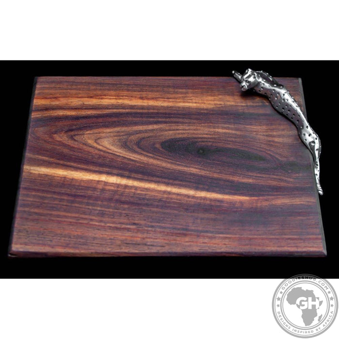 Cheese Board Small 22.5x17.5cm - Cheetah Africa Collection - Diana Carmichael