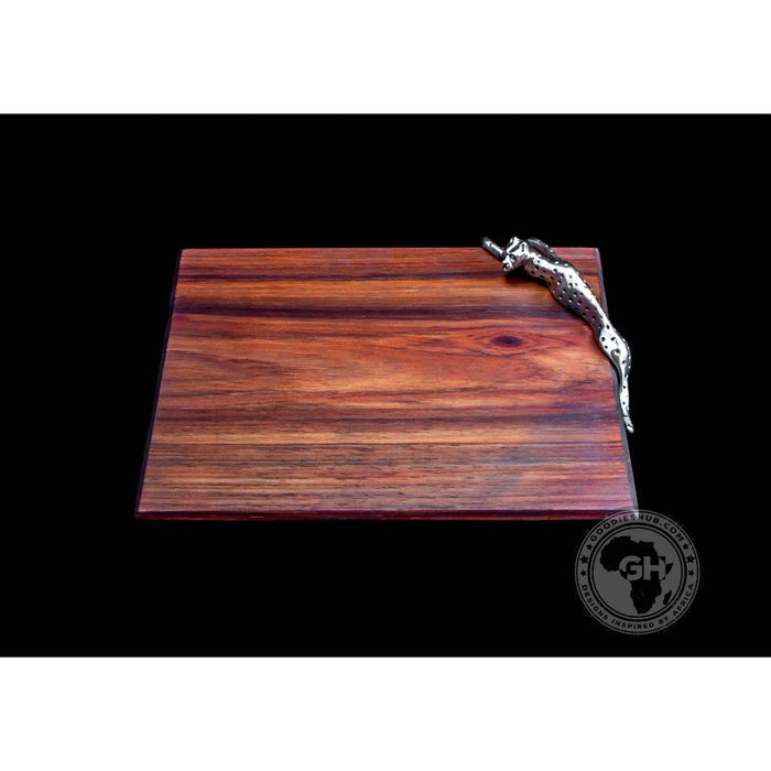 Cheese Board Small 22.5x17.5cm - Cheetah Africa Collection - Diana Carmichael