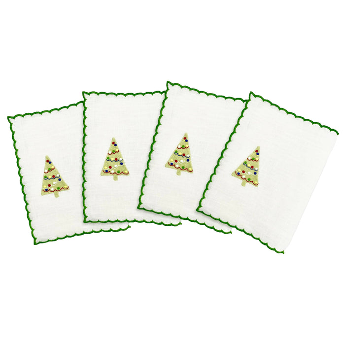 Christmas Tree Cocktail Napkins