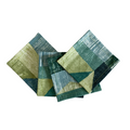 Cocktail Napkins in Green & Blue, Set of 4 - NESTED