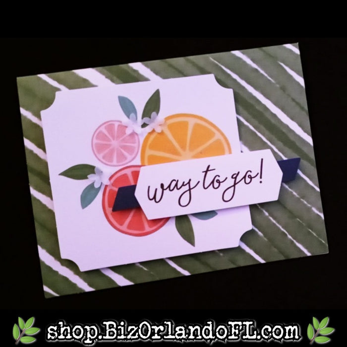 CONGRATS: Way To Go! Handcrafted Greeting Card by Kathryn McHenry