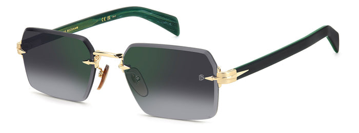 Gold/Grey Shaded Green Gradient Mirror / 56