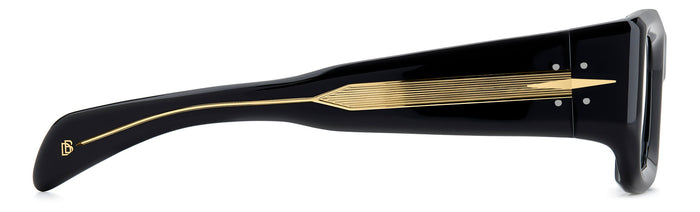 David Beckham DB7131/S Black/Blue Shaded Gold Gradient Mirror #colour_black-blue-shaded-gold-gradient-mirror