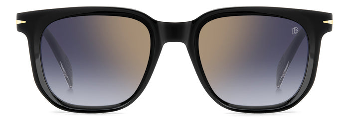 David Beckham DB7133/S Black/Blue Shaded Gold Gradient Mirror #colour_black-blue-shaded-gold-gradient-mirror