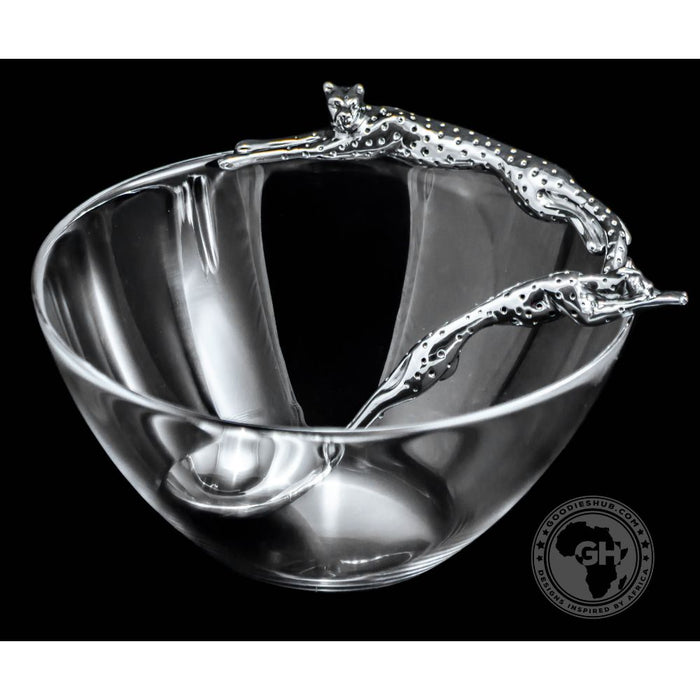 Dish 200mm Lying & Sauce Ladle Set - Cheetah Africa Collection - Diana Carmichael