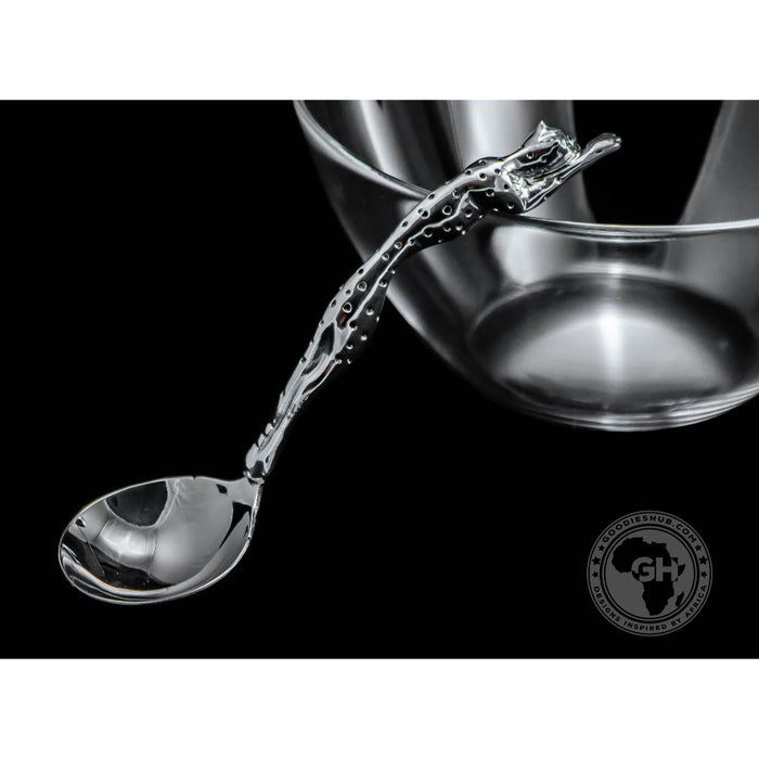 Dish 200mm Lying & Sauce Ladle Set - Cheetah Africa Collection - Diana Carmichael