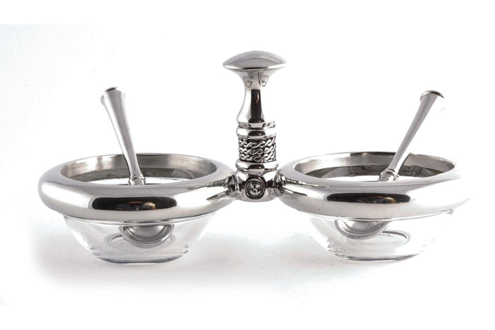Dish 2x60ml & 2xSalt Spoons Set - Noblesse Collection - Diana Carmichael