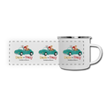 Doxie By Proxy Logo 12 oz Metal Camper Mug, Shipping Included - white