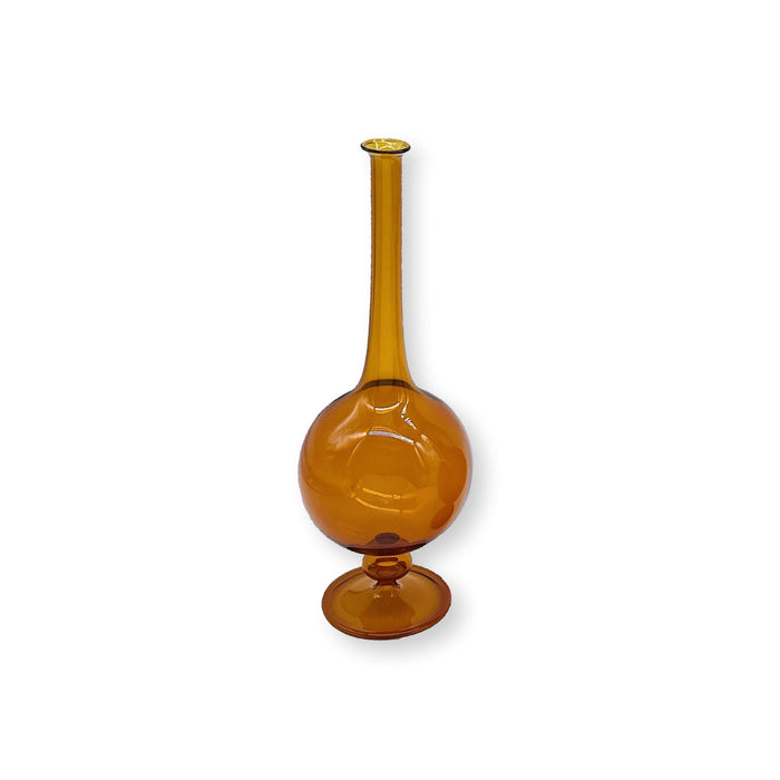 Gio Crystal Vase - Amber-Julia B. Casa