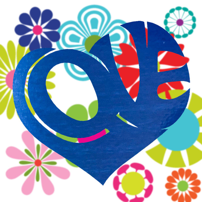 Groovy Kind of LOVE Heart, Laser Cut Steel Sign, Perfect Valentine's Gift in Multi Sizes & Colors