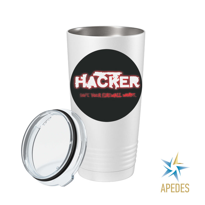 Hacker Firewall Stainless Steel Tumbler 20 OZ - Apedes Flags And Banners