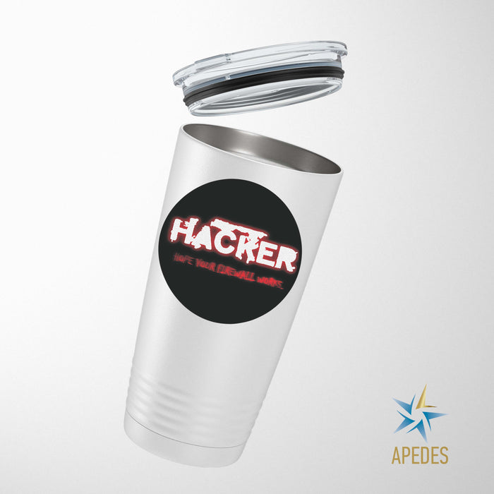Hacker Firewall Stainless Steel Tumbler 20 OZ - Apedes Flags And Banners