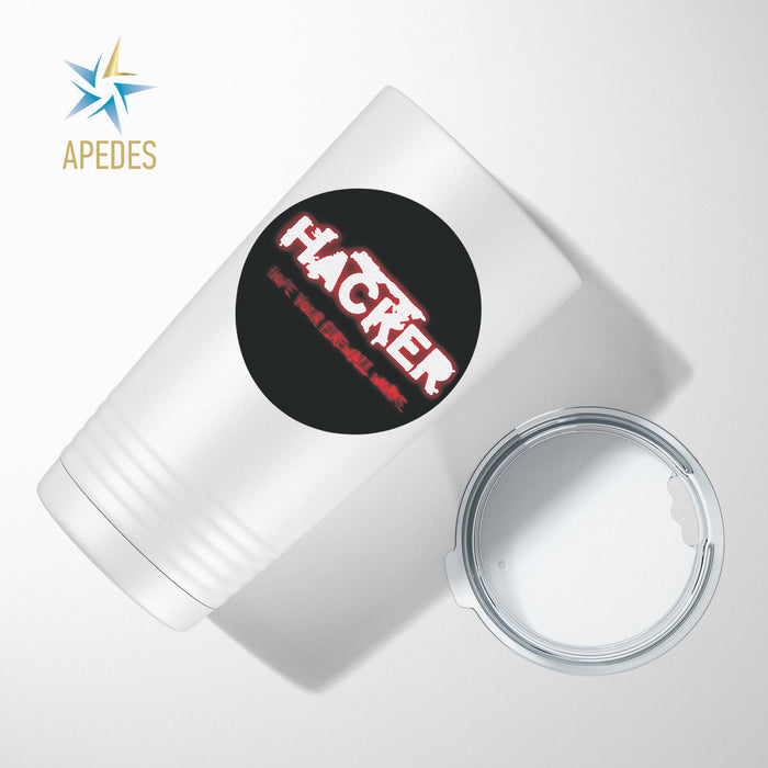 Hacker Firewall Stainless Steel Tumbler 20 OZ - Apedes Flags And Banners