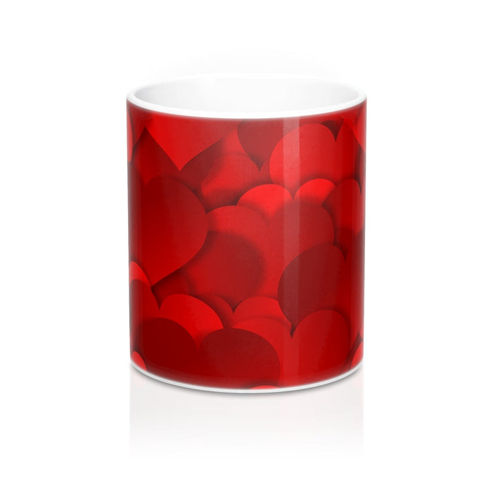 HEARTS ALL OVER Pattern Mug 11oz/15oz Shipping Included