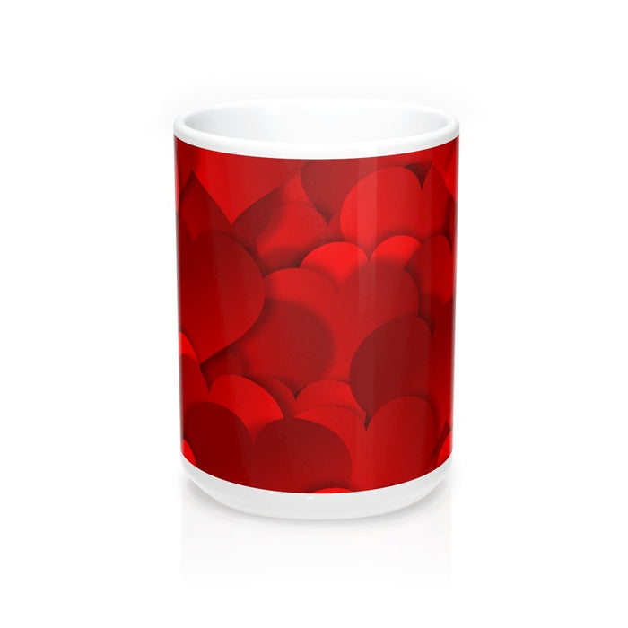 HEARTS ALL OVER Pattern Mug 11oz/15oz Shipping Included