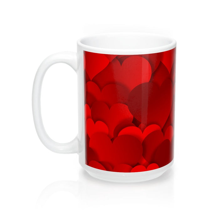 HEARTS ALL OVER Pattern Mug 11oz/15oz Shipping Included