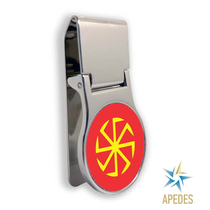 Kolovrat Slavic Solar Symbol Money Clip - Apedes Flags And Banners