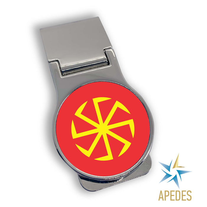 Kolovrat Slavic Solar Symbol Money Clip - Apedes Flags And Banners