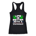 Life Is Better With A Dachshund Ladies Racerback Tank Multi Colors Free Shipping