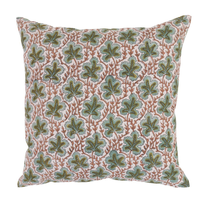 Linen Block Print Pillow
