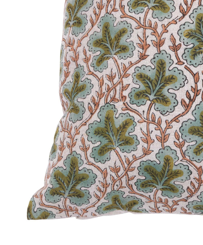 Linen Block Print Pillow