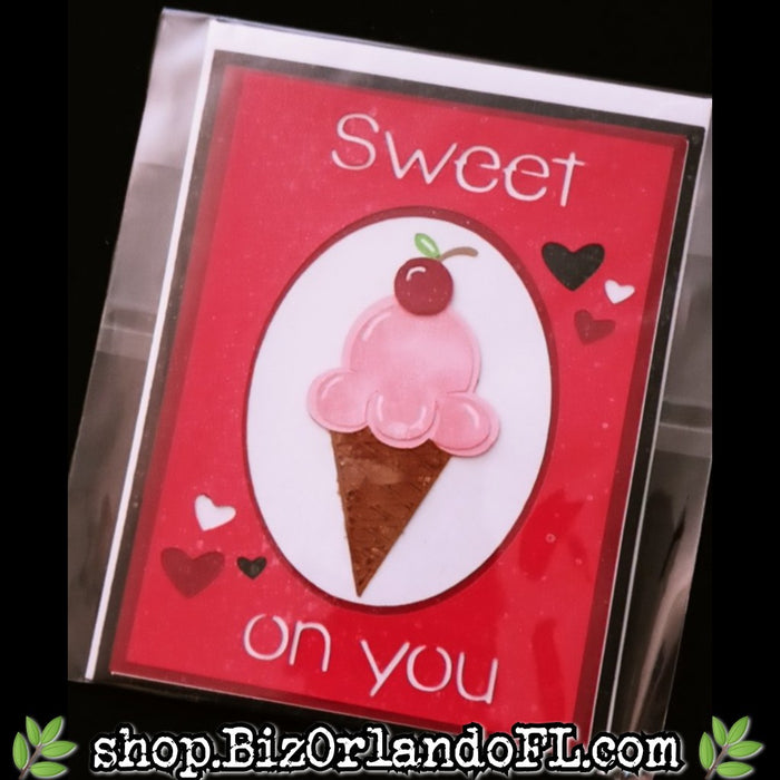LOVE / ROMANCE: Handmade Greeting Card by Local Artisan