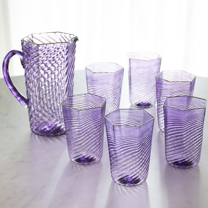 Murano Pitcher - Amethyst