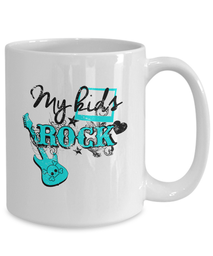 My Kids Rock Mug 11oz/15oz Shipping Included