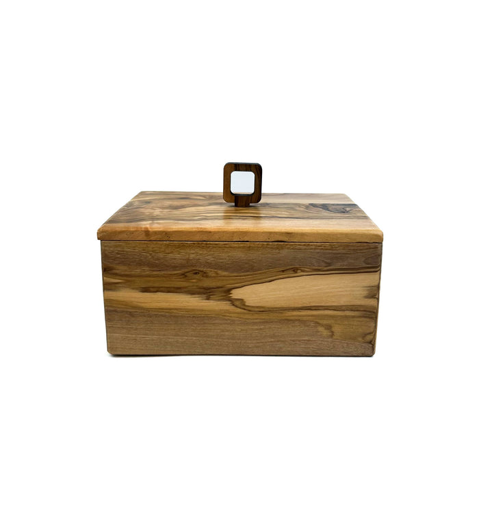 Olive Wood Jewelry Box - Nested Designs