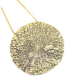 Organic Large Pyrite Sun necklace