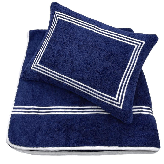 Portofino Boudoir Pillow - Navy-Julia B. Casa