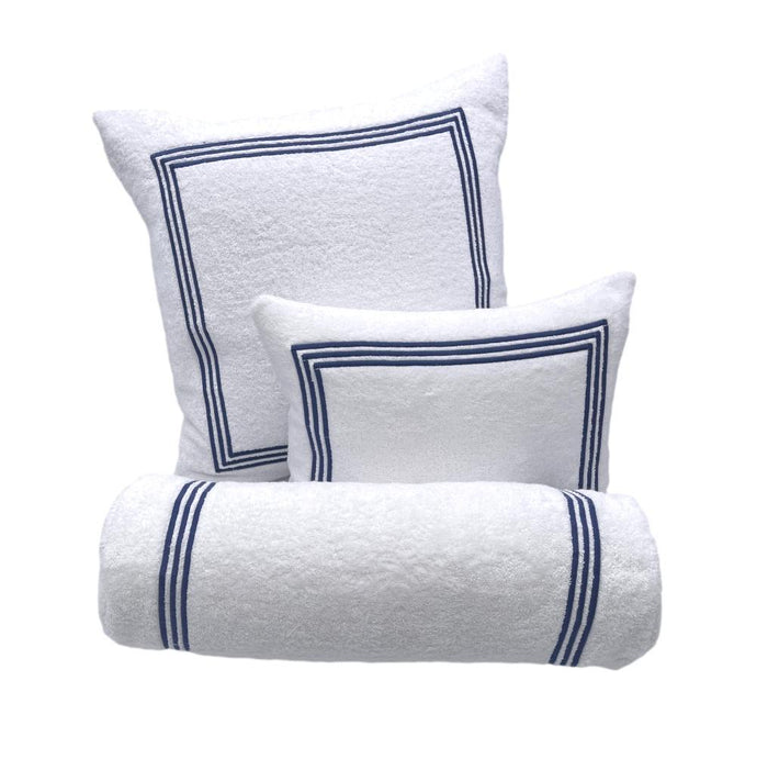 Portofino Pillow - Navy-Julia B. Casa