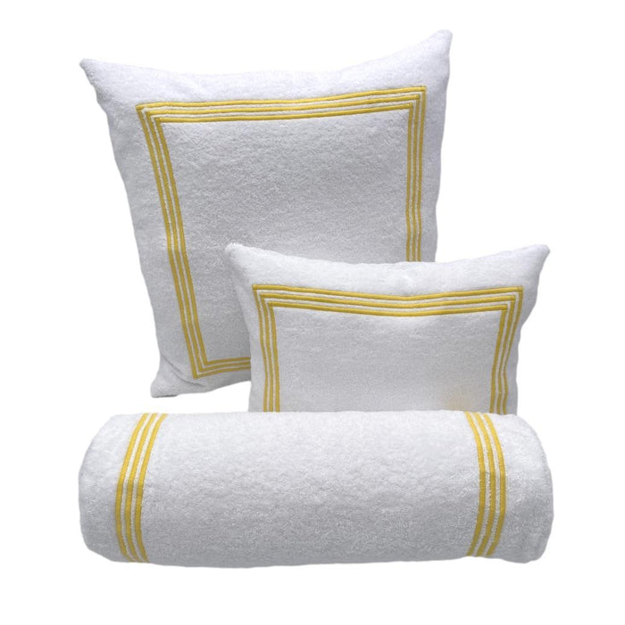 Portofino Pillow - Yellow-Julia B. Casa